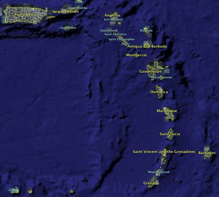 zeekaart Cariben