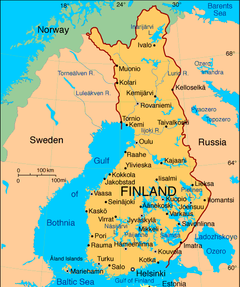 zeekaart Finland