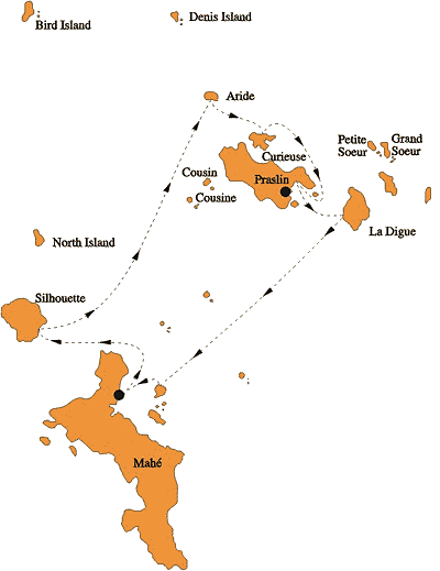 Seychelles - carte