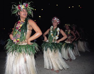 Polynésie- dansers