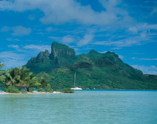 Polynésie - groen eiland